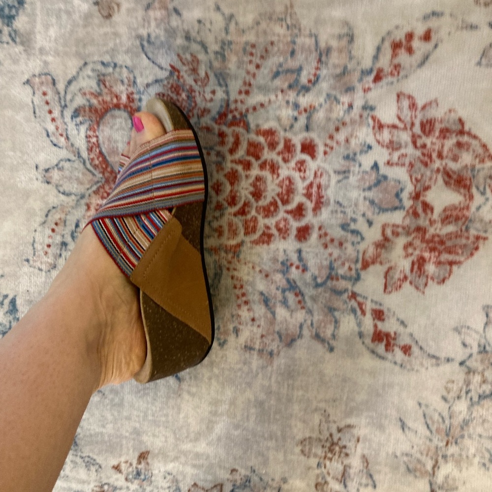 Size 7, Abeo Unity Stripe Wedge Cross Cross Stret… - image 2